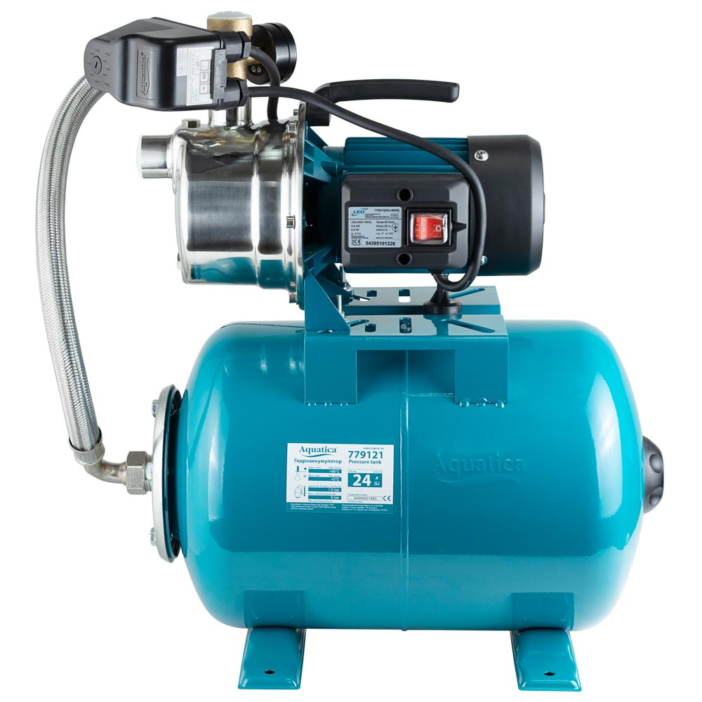 Насосная станция AquaticaLeo EKJ-602SA5/UA 0.6кВт Hmax 35м Qmax 50л/мин 775311/24