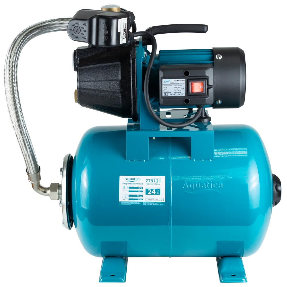 Насосная станция AquaticaLeo EKJ-802IA5/UA 0.8кВт Hmax 38м Qmax 58л/мин 775346/24