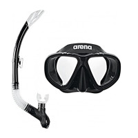 Набір маска і трубка Arena PREMIUM SNORKELING SET JR чорний OSFM ‎3468336174371