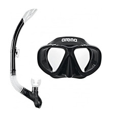 Набір маска і трубка Arena PREMIUM SNORKELING SET JR чорний OSFM ‎3468336174371