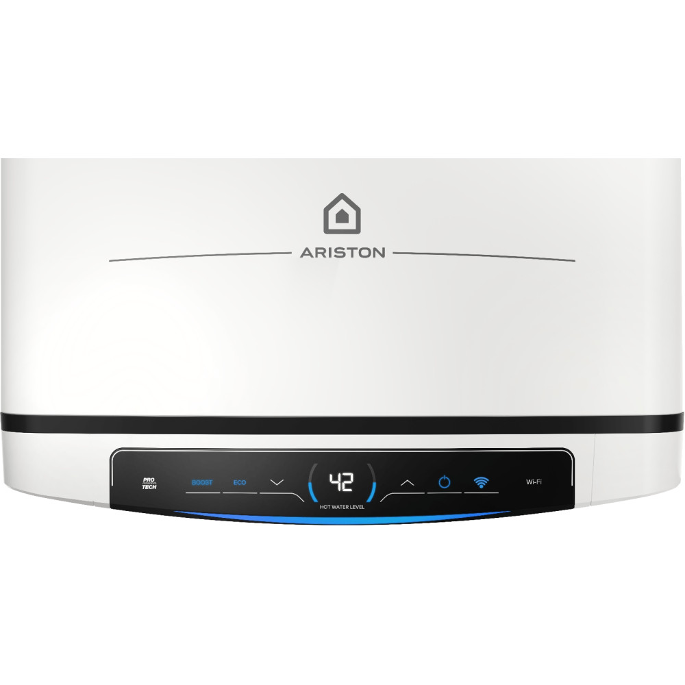 Водонагреватель Ariston VELIS PRO DRY WIFI 100 EU 100 л, 3.0 кВт, "сухой" ТЭН, универсальный, прямоугольный, белый (3100910)