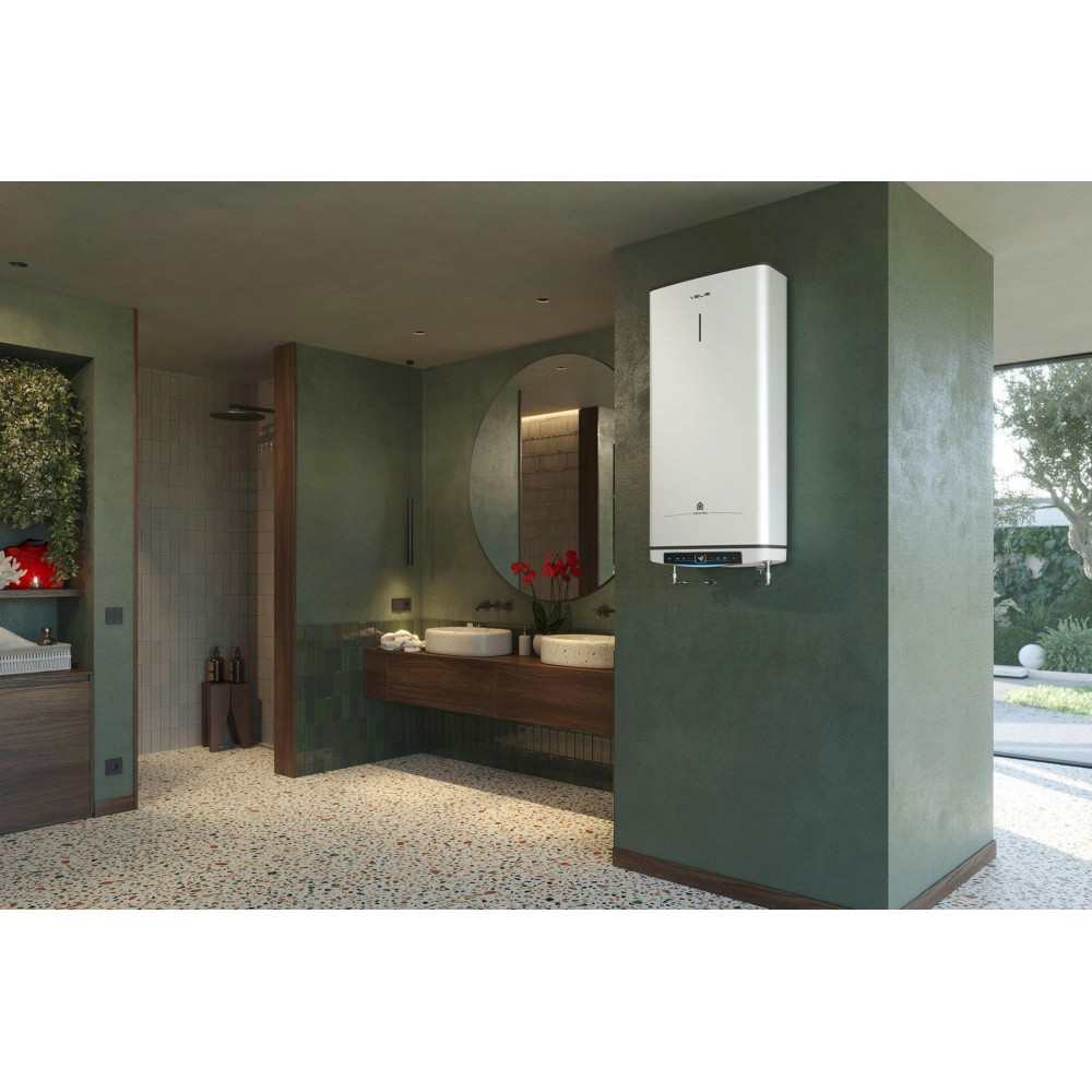 Водонагреватель Ariston VELIS PRO DRY WIFI 100 EU 100 л, 3.0 кВт, "сухой" ТЭН, универсальный, прямоугольный, белый (3100910)