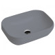 Умивальник Axa Decus прямокутний matt grey 8520009