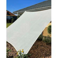 Тент-парус сонцезахисний Biotol ShadeRoof 4мх4м бежевий 95% 140 г/м² HDPE