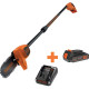 Висоторіз акумуляторний зі штангою Black&Decker з АКБ та ЗП GPC1820L20