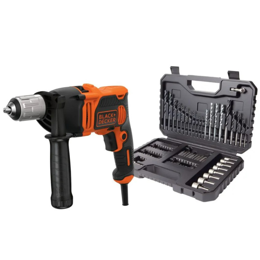 Дрель сетевая ударная Black&Decker BEH850