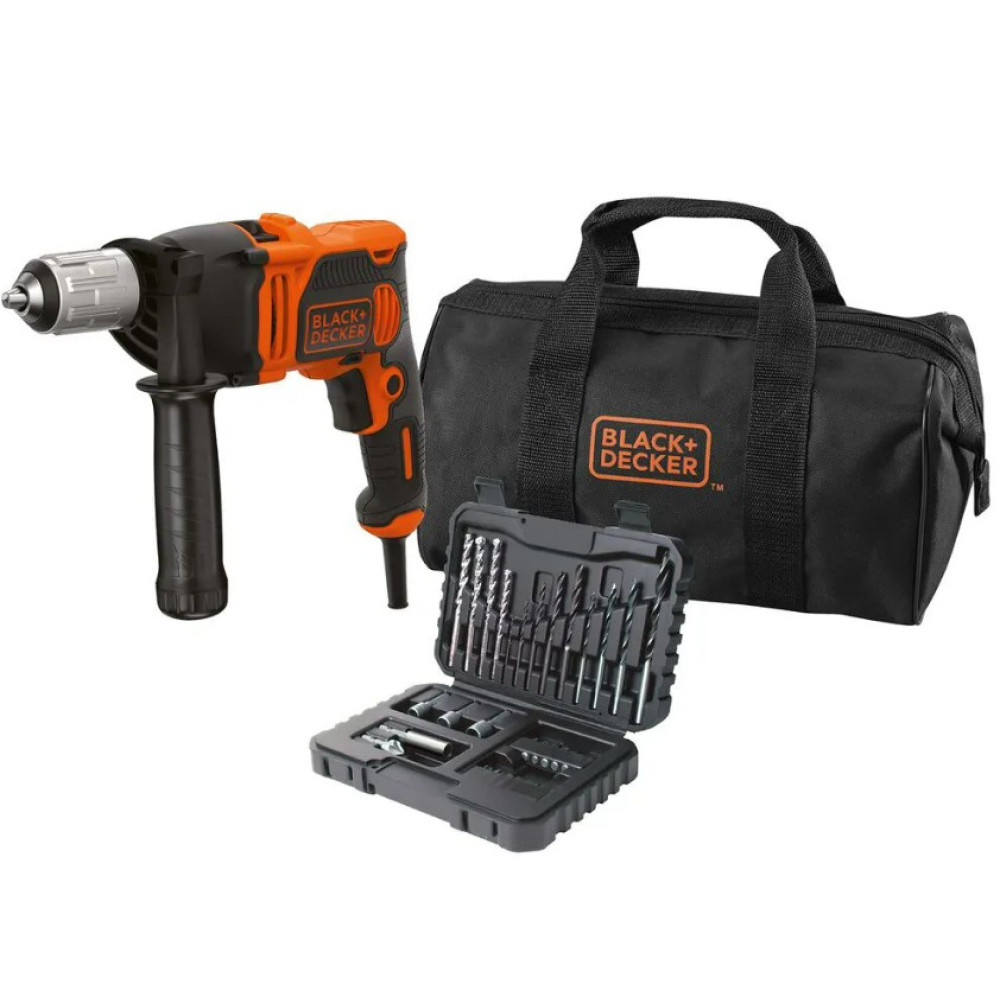 Дрель сетевая ударная Black&Decker BEH850