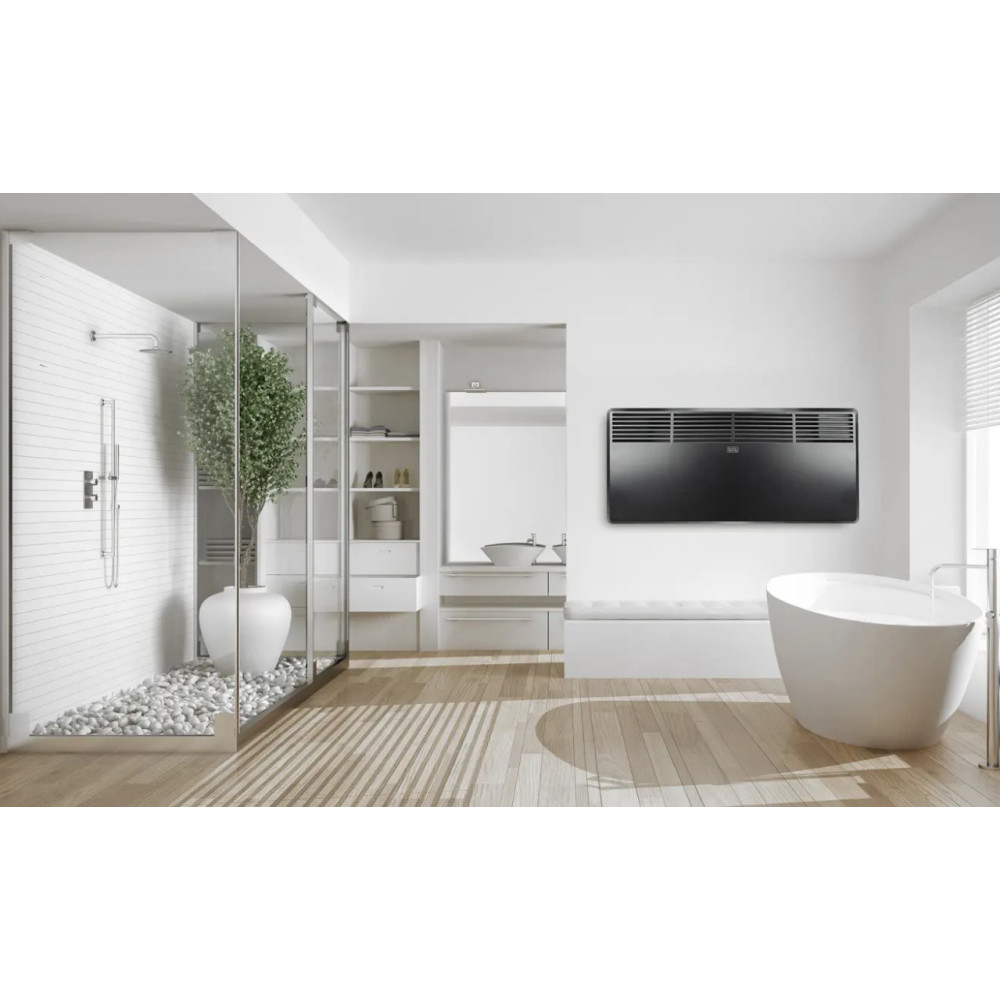 Конвекторний обігрівач Black+Decker 1.8 кВт, площа обігріву 18 кв.м., Підлоговий, Чорний (BXCSH1800E)