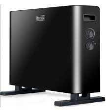 Конвекторный обогреватель BLACK+DECKER 2,0 кВт, площадь обогрева 20 кв.м., напольный, черный (BXCSH2000E)