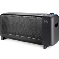 Мікатермічний обігрівач BLACK+DECKER 1500 Вт, площа обігріва 15 кв.м., підлоговий, чорний (BXMRA1500E)