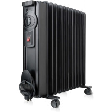 Масляный обогреватель BLACK+DECKER 2,0 кВт, площадь обогрева 20 кв.м., напольный, черный (BXRA2000E)