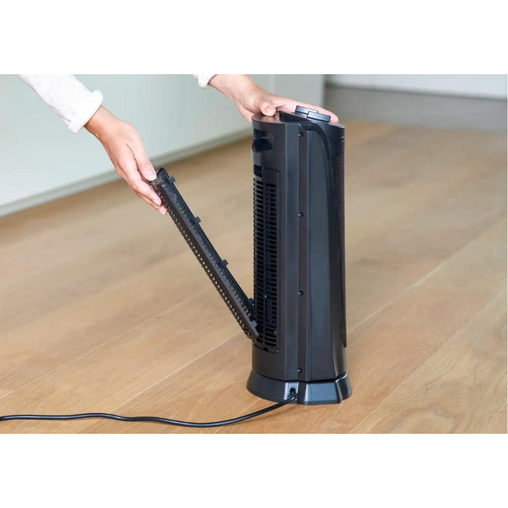 Тепловентилятор BLACK+DECKER 2,0 кВт, площадь обогрева 20 кв.м., напольный, черный (BXSH2002E)