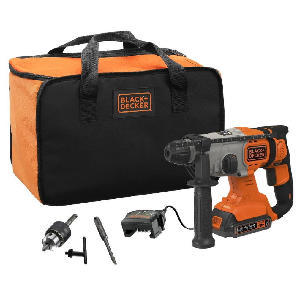Перфоратор аккумуляторный Black&Decker с АКБ и ЗУ BCD900D1S