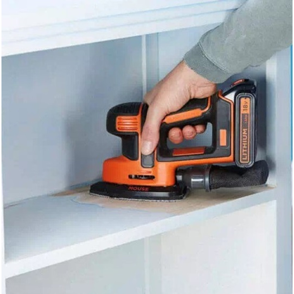 Шлифмашина вибрационная аккумуляторная Black&Decker с АКБ и ЗУ BDCDS18