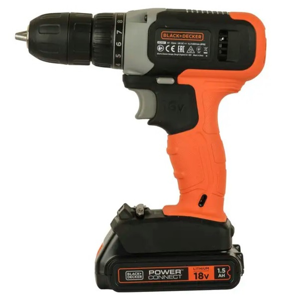 Акумуляторний дриль-шурупокрут Black&Decker з АКБ та ЗП BCD001C1