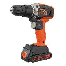 Дриль-шурупокрут ударний акумуляторний Black&Decker з АКБ та ЗП BCD003C1