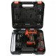 Аккумуляторная дрель-шуруповерт Black Decker с АКБ и ЗУ BDCDD12KB