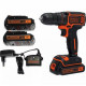 Аккумуляторная дрель-шуруповерт Black Decker с АКБ и ЗУ BDCDD186KB