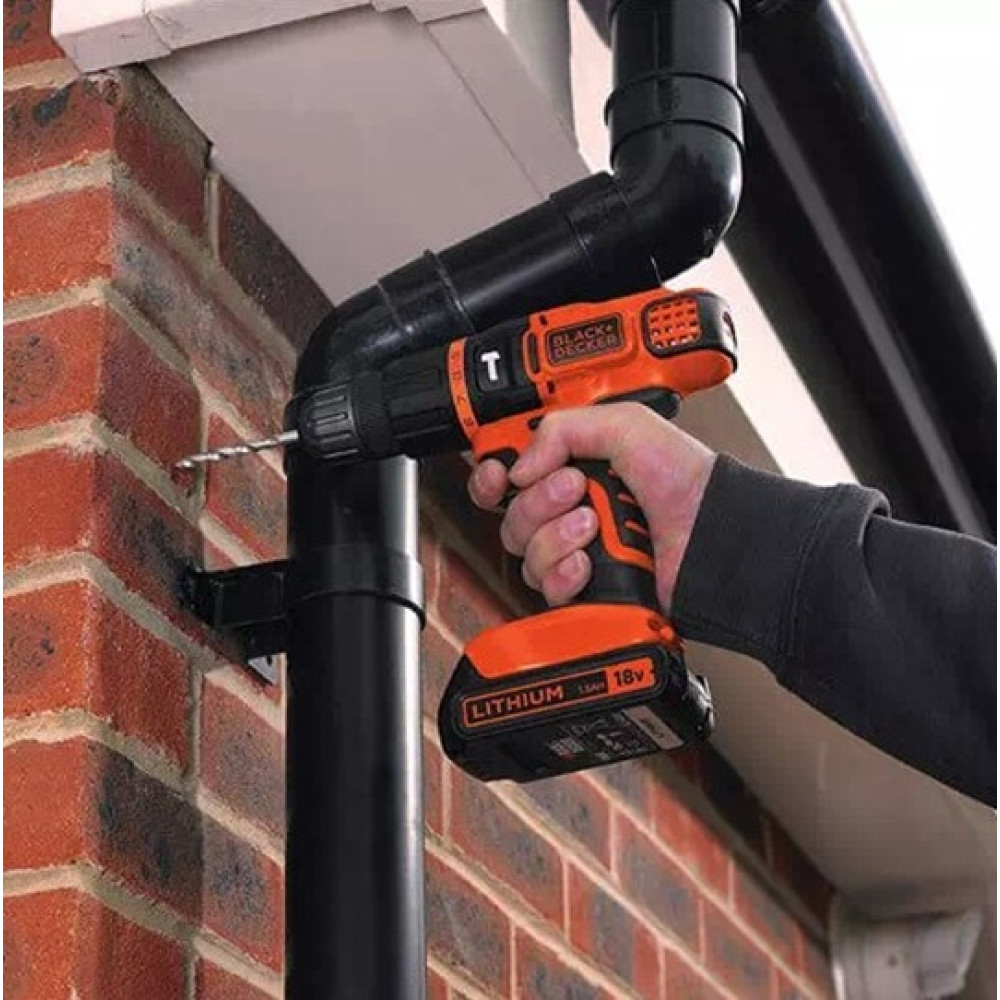 Дриль акумуляторний ударний BLACK+DECKER BDCH188N без АКБ та ЗП