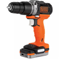 Дрель-шуруповерт аккумуляторная безщеточная ударная Black Decker с АКБ и ЗУ BDCHD12S1