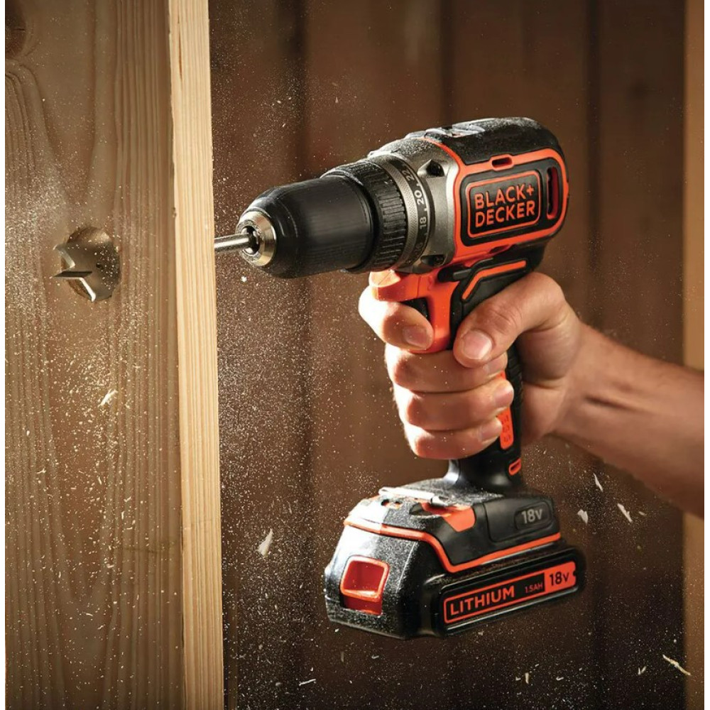 Аккумуляторная дрель-шуруповерт бесщеточная Black Decker без АКБ и ЗУ BL186N