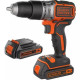 Дриль-шурупокрут акумуляторний безщітковий ударнийBlack&Decker з АКБ та ЗП BL188KB