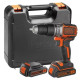 Дриль-шурупокрут акумуляторний безщітковий ударнийBlack&Decker з АКБ та ЗП BL188KB