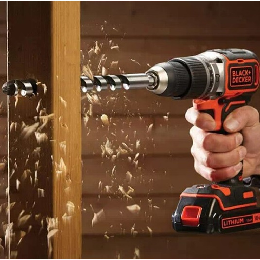 Дриль-шурупокрут акумуляторний безщітковий ударнийBlack&Decker з АКБ та ЗП BL188KB