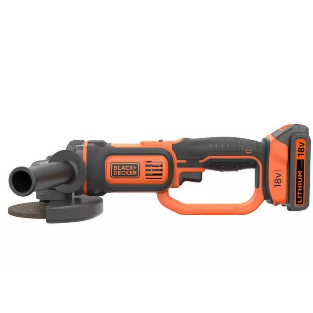 Шлифмашина угловая - болгарка аккумуляторная Black&Decker с АКБ и ЗУ BCG720M1