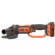 Шлифмашина угловая - болгарка аккумуляторная Black&Decker с АКБ и ЗУ BCG720M1
