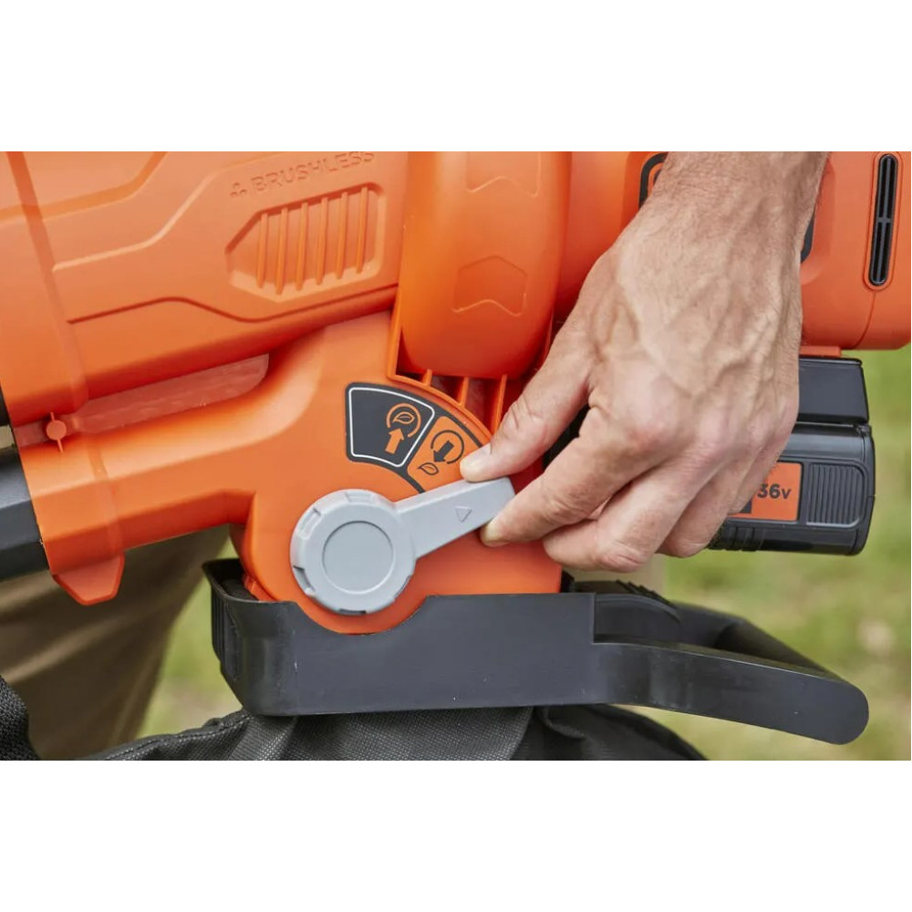 Садовый пылесос аккумуляторный BLACK+DECKER с АКБ и ЗУ BCBLV3625L1