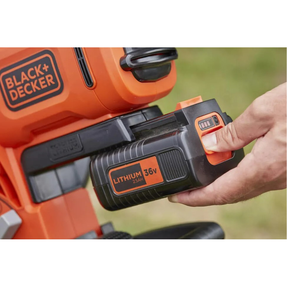 Садовый пылесос аккумуляторный BLACK+DECKER с АКБ и ЗУ BCBLV3625L1