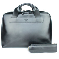 Сумка деловая кожная The Wings ATTACHE BRIEFCASE черный