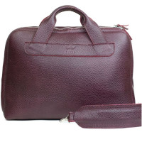 Сумка ділова шкірна The Wings ATTACHE BRIEFCASE бордовий флотар