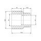 Муфта PPR Blue Ocean 63х25 редукционная SD00006358