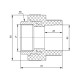 Муфта PPR Blue Ocean 63х2" ВР SD00006401