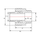 Муфта PPR Blue Ocean 75х2" 1/2 НР SD00006404