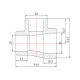 Трійник PPR Blue Ocean 32х20х20 редукційний SD00009208