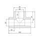 Трійник PPR Blue Ocean 63х40х63 редукційний SD00009222