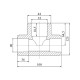 Трійник PPR Blue Ocean 90х32х90 редукційний SD00009229