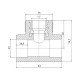 Трійник PPR Blue Ocean 25х1/2"х25 ВР SD00009244