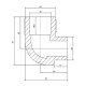 Кутник PPR Blue Ocean 32, 90° ВЗ SD00009960