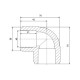Кутник PPR Blue Ocean 40, 90° SD00009974