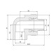 Кутник PPR Blue Ocean 25х1/2", 90° ЗР SD00009989