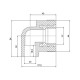 Кутник PPR Blue Ocean 25х3/4", 90° ВР SD00009990