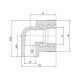 Кутник PPR Blue Ocean 32х1/2", 90° ВР SD00009992