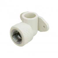 Уголок PPR Blue Ocean настенный с креплением 25х3/4", 90° ВР SD00010043