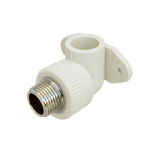 Уголок PPR Blue Ocean настенный с креплением 20х1/2", 90° НР SD00010048