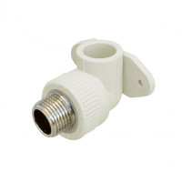 Кутник PPR Blue Ocean настінний з кріпленням 25х1/2", 90° НР SD00010051