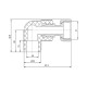 Кутник PPR Blue Ocean з накидною гайкою 20х1/2", 90 ° ВР SD00010053
